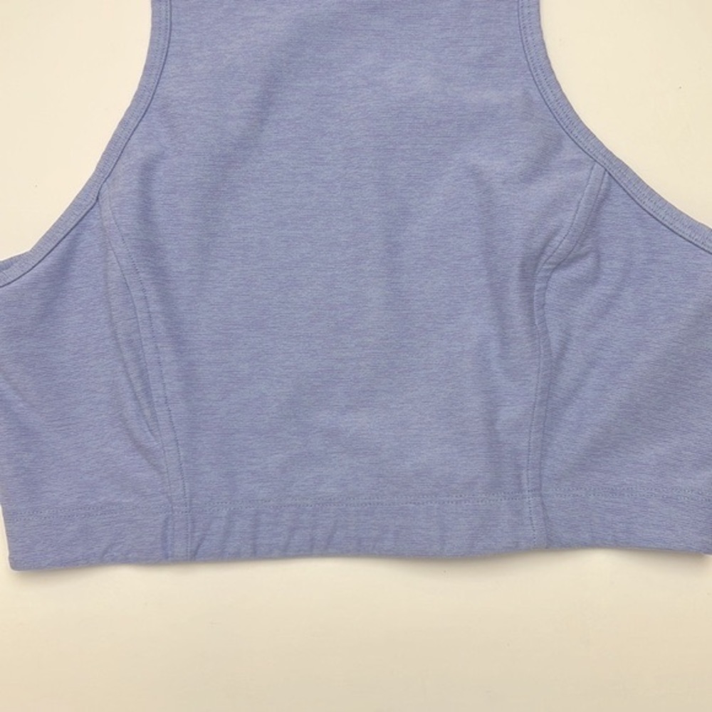 Outdoor Voices Athena Crop Top Halter Back Size Medium Blue - Picture 4 of 10